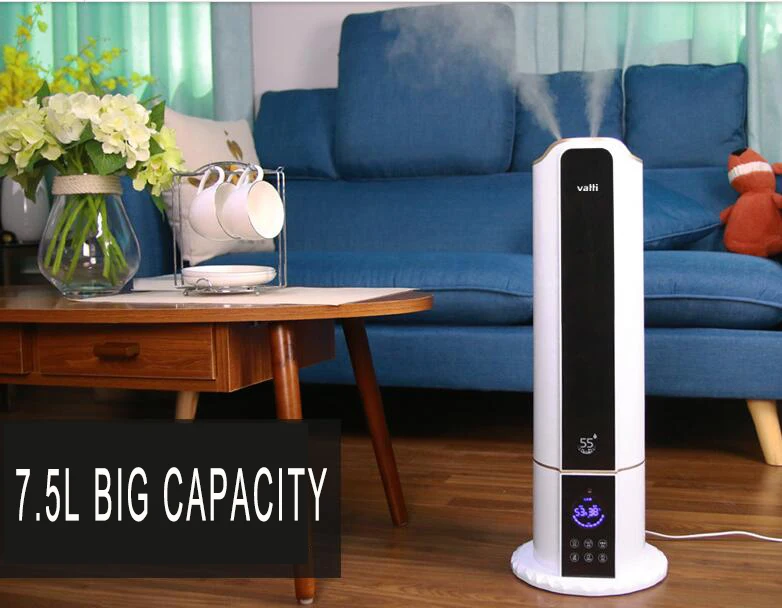 Pure Evaporative Air Humidifier With 7.5L Large Capacity Tank Automatic Water Evaporation Mist Maker Home Office Pure Evaporative Air Humidifier With 7.5L Large Capacity Tank Automatic Water Evaporation Mist Maker Home Office