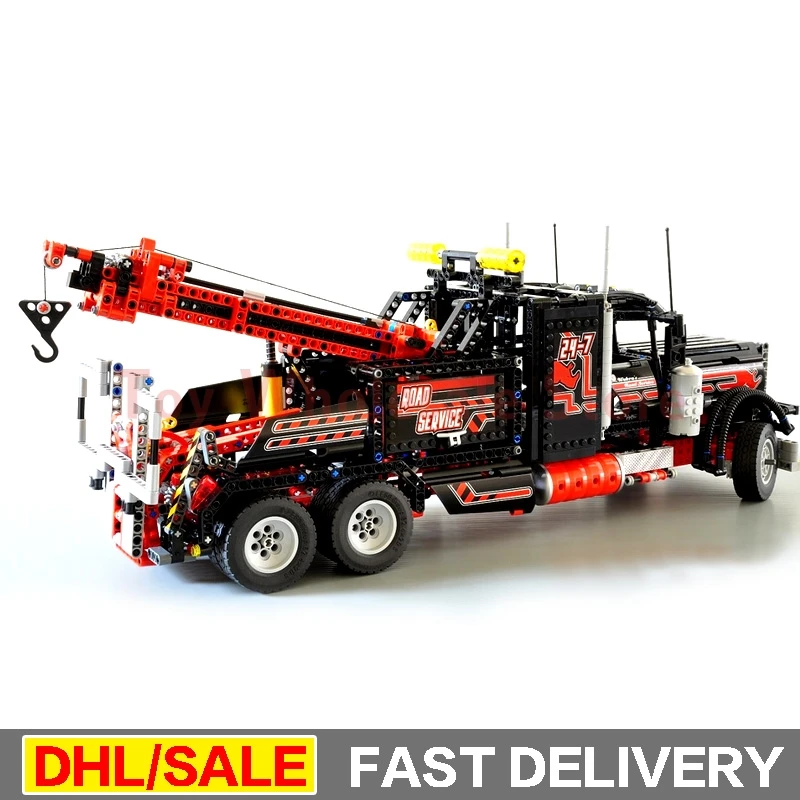 

LEPIN 20020 1877pcs technic series The American heavy container trucks Model Building blocks Bricks lepins Toys Clone 8285