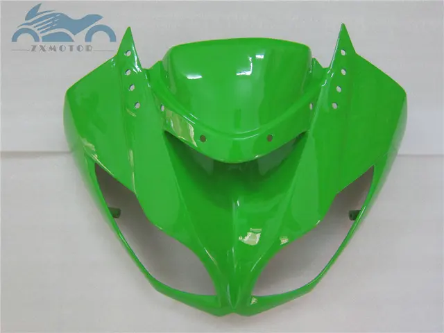 Kit de carenagem para motocicleta, alta qualidade, para kawasaki ninja 2009, 2010, 2012, zx6r, conjunto completo, zx6r, 09-12, verde, preto 6