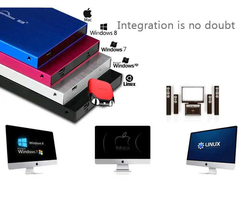 2 шт./лот жесткий диск usb3.0 hdd 2,5 дюймов case sata внешний жесткий диск Корпус ssd caddy для хранения 1 ТБ жёсткий диск r