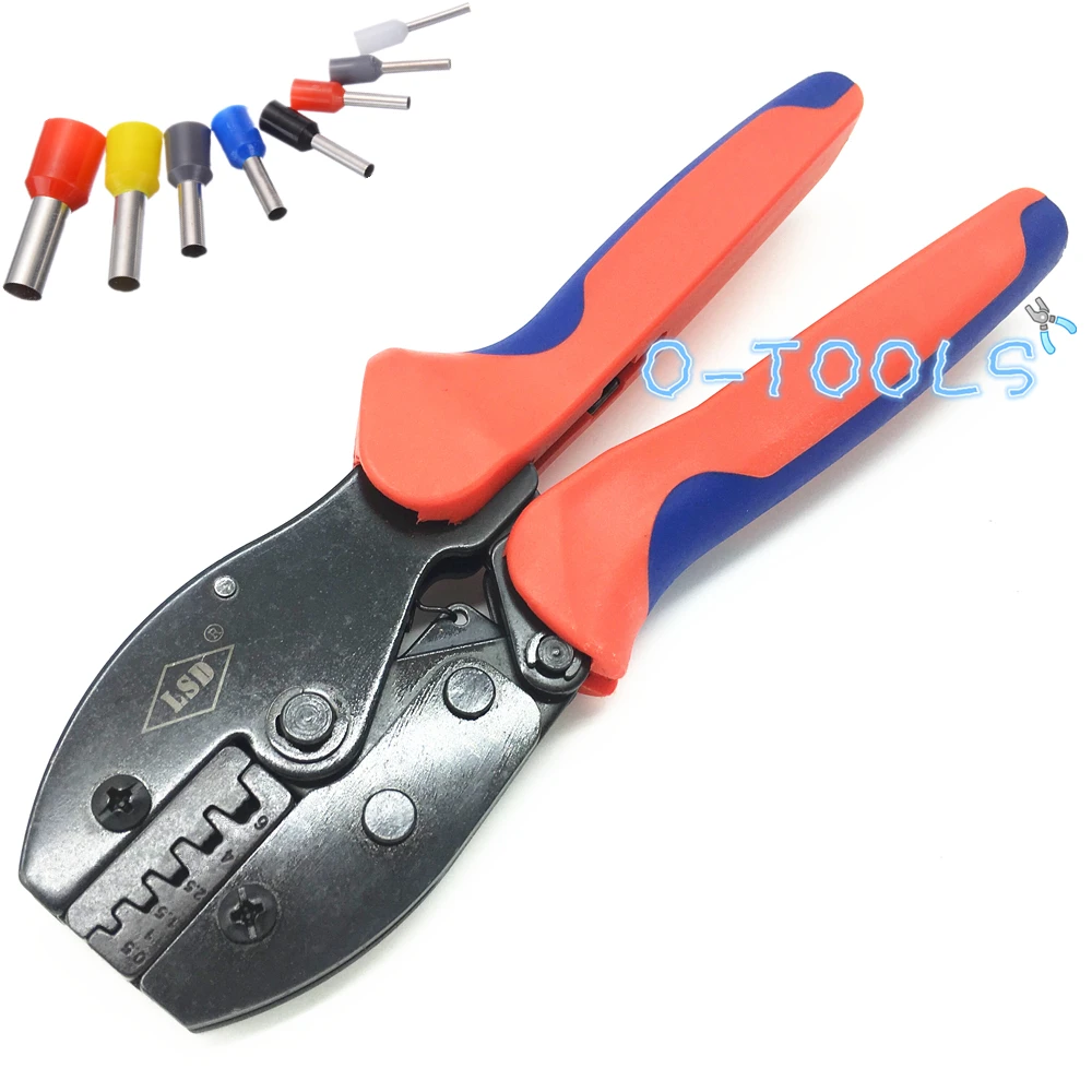 

LY-06WF High Quality Hand Crimping Tools for wire-end ferrules 0.5-6mm2 20-10AWG ratchet cable sleeves pliers crimper