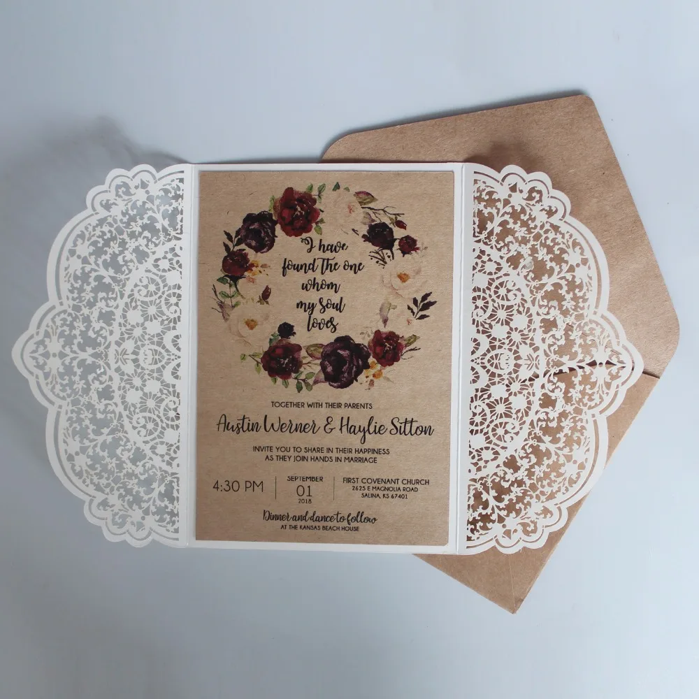 Laser Cut Invitation