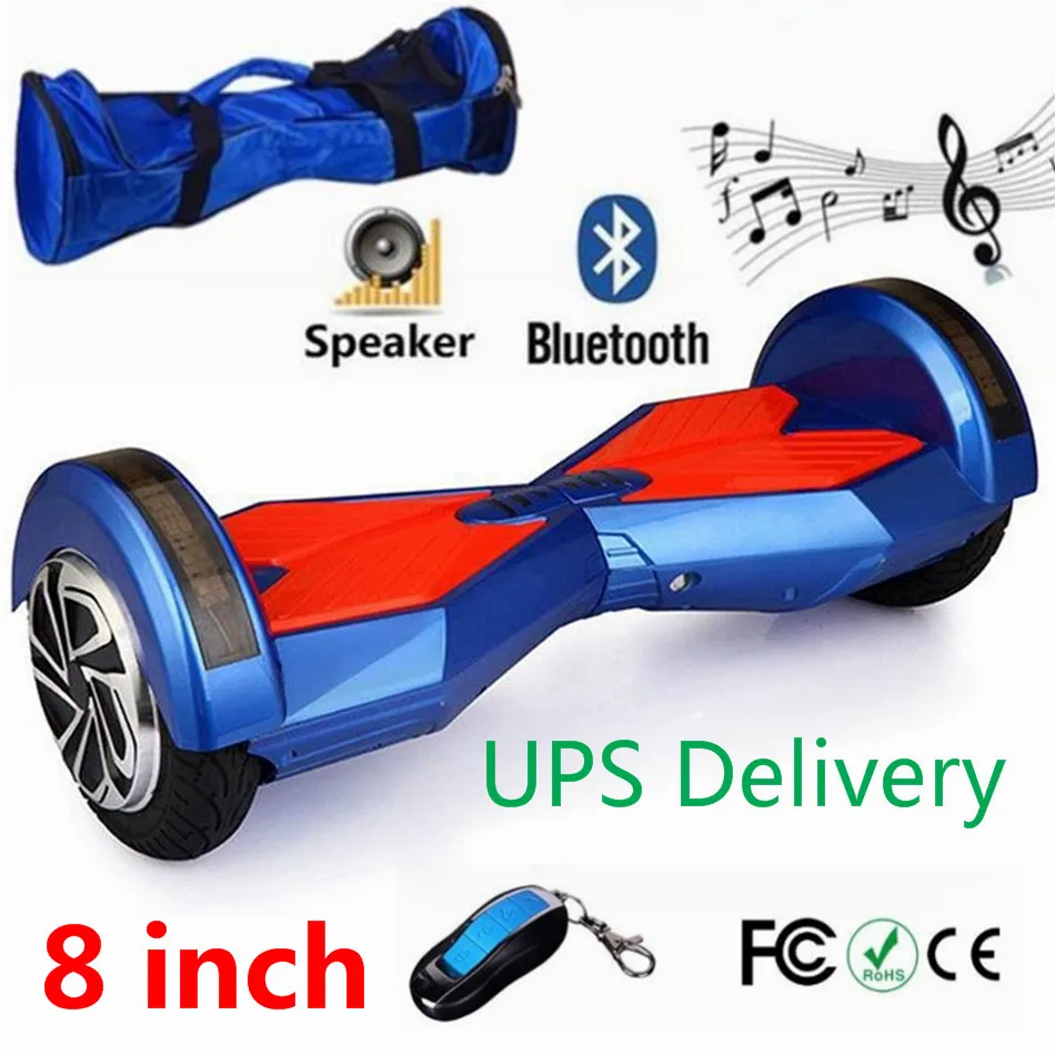 Samsung Battery 8 inch Bag+Key+Bluetooth oxboard Hoverboard Steering-wheel two wheel hoverboards steering unicycle |