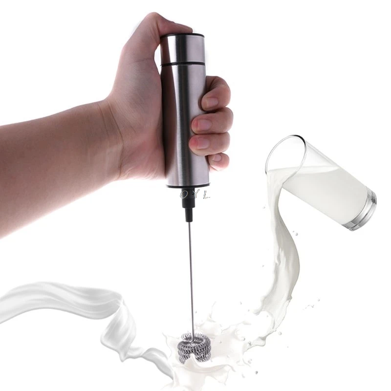 Электрический ручной из нержавеющей стали для взбивания молока автоматическая мешалка кухонные инструменты