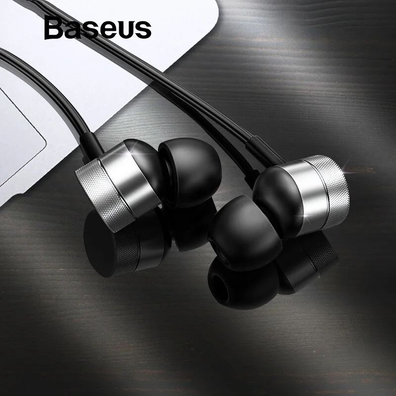 

Baseus H04 Wired Earphone for Phone Bass Sound Headset Stereo Earphone in head Sport Music Earbuds Earpiece & Mic fone de ouvido