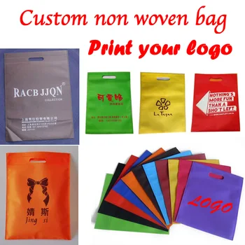 

Custom non woven bag/gift shopping bag for packaging /handle non-woven bag 300pcs/lots