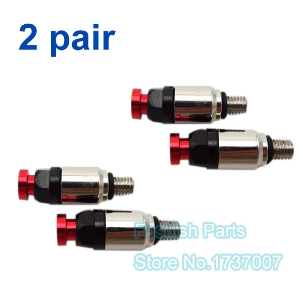 2pairs/pack Red M5x0.8mm Front Fork Air Bleeder Valves For Dirt Bike Motocross Motorcyclein