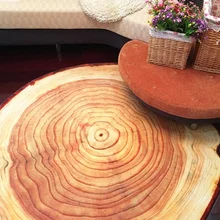 6 мм ультра-тонкая детская одежда на рост 80, 100/120/160 см античная деревом Годовой Кольцо Круглый ковер для Гостиная Спальня учебное кресло коврик плюшевые ру