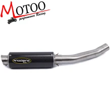 Motoo – Motorcycle Exhaust Muffler Link Pipe Carbon Fiber Exhaust middle Pipe Escape FOR KAWASAKI Z750 Z 750 2010-2014