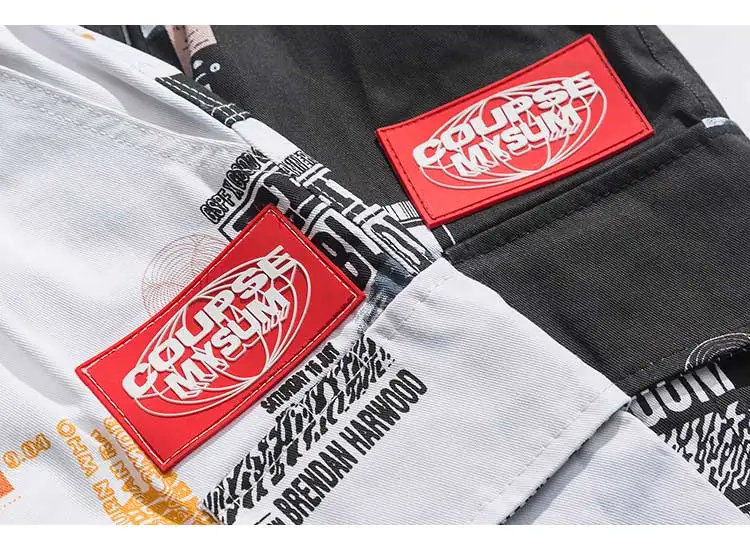 Aolamegs Shorts Men Multi-pictures Print Bermuda Beach Knee-length Shorts Hip Hop Elastic Waist Mens Summer Sweatpants (3)
