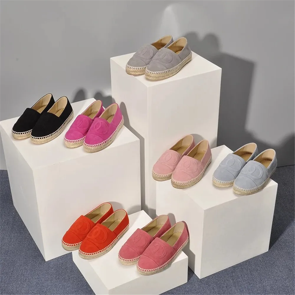 

Stkehidba Sheepskin Suede Leather Women Slip On Espadrilles Woman Comfortable Round Toe Loafers Flats Ladies Casual Flat Shoes