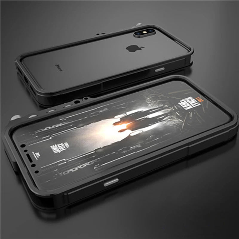 Роскошный металлический бампер для iphone 7 чехол IPhone 6 S 8 Plus 5 5S SE 4 4S алюминиевый