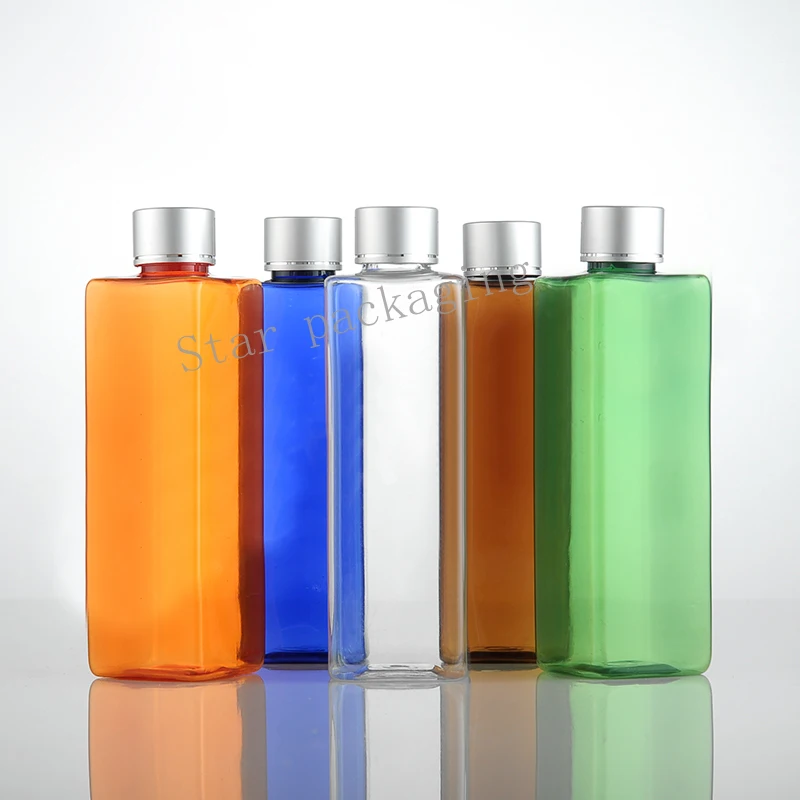 Download 250ml X 20 empty square colored plastic travel bottles ... Yellowimages Mockups
