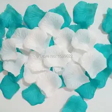 1000 шт. 10 пакетов Поддельные искусственного полиэстер ткани шелковые лепестки роз для Бирюзовый Чирок свадебной украшения поставки