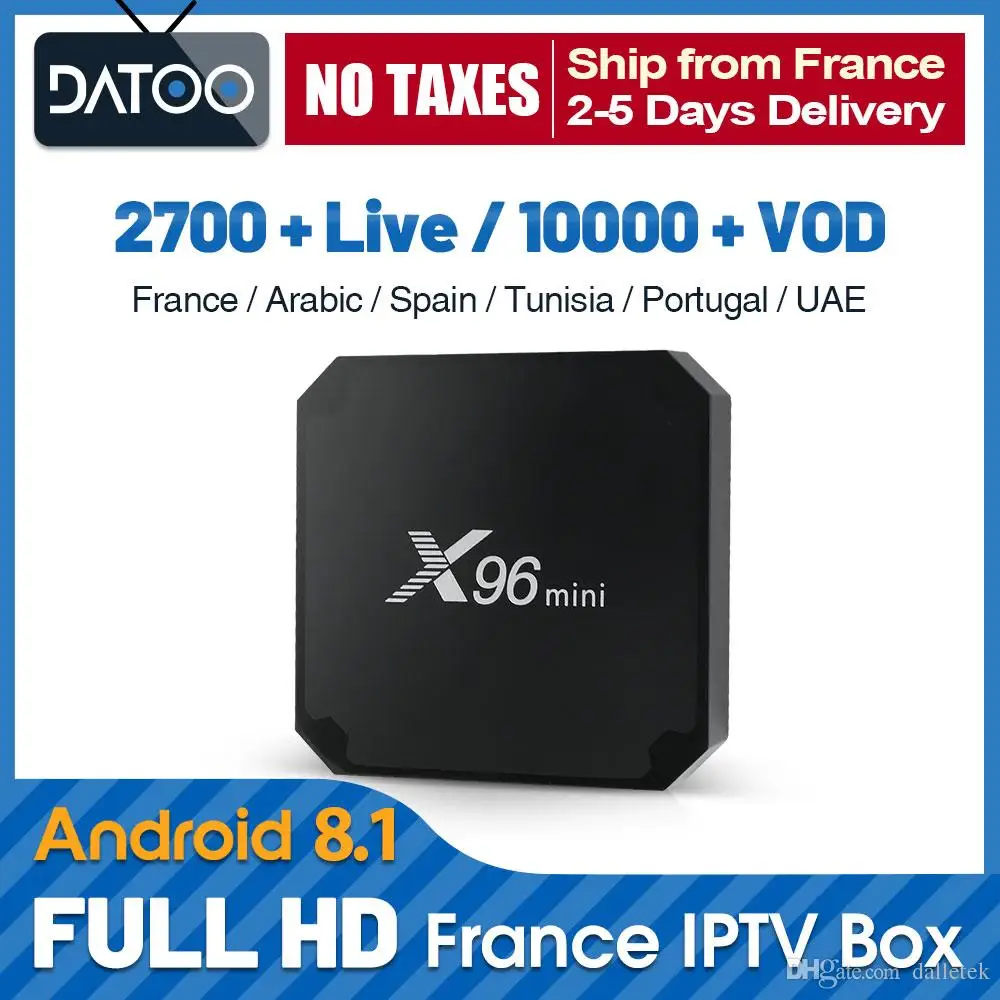 

X96mini1+8GB IPTV France Arabic Belgium Netherlands DATOO Android 7.1 IPTV France Arabic Belgium Netherlands