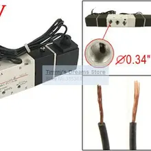 Высокое качество 1/8 ''выход и вход 4V120-06 AC220V 2,5 Вт 2 Позиция 5 Путь пневматический клапан двойного назначения
