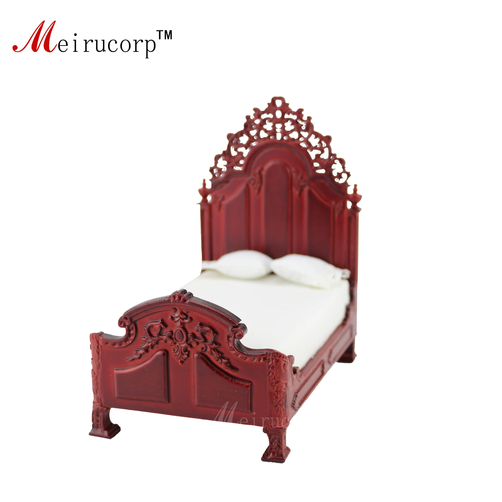 Dollhouse 112 scale Miniature furniture European Retro Deluxe bedroom