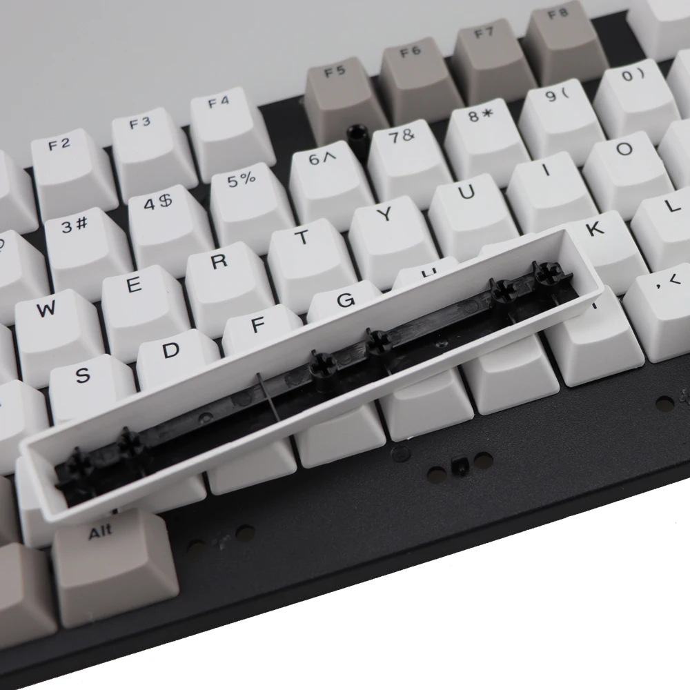 Pbt keycap двойная съемка 108 клавиш ретро серый белый OEM профиль для MX переключатели