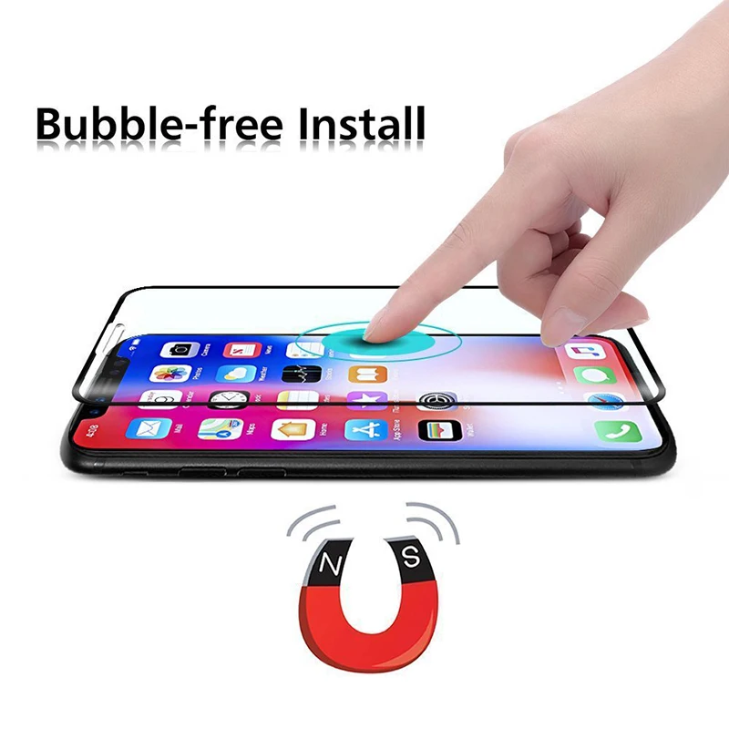 Suntaiho Cold Carving 5D Curved 9H Anti-dust Tempered Glass For iPhone XS MAX XR XS X Screen Protector Round Hard Edge Premium Suntaiho Cold Carving 5D Curved 9H Anti-dust Tempered Glass For iPhone XS MAX XR XS X Screen Protector Round Hard Edge Premium