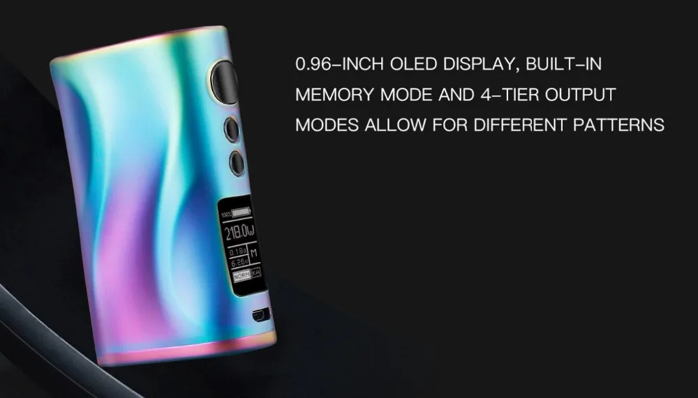 Original Nikola Medea Vape Kit 218W Box Mod With Nikola Lapetus Powered By Dual 18650 Battery Vape Vaporizer VS Nikola Niagara