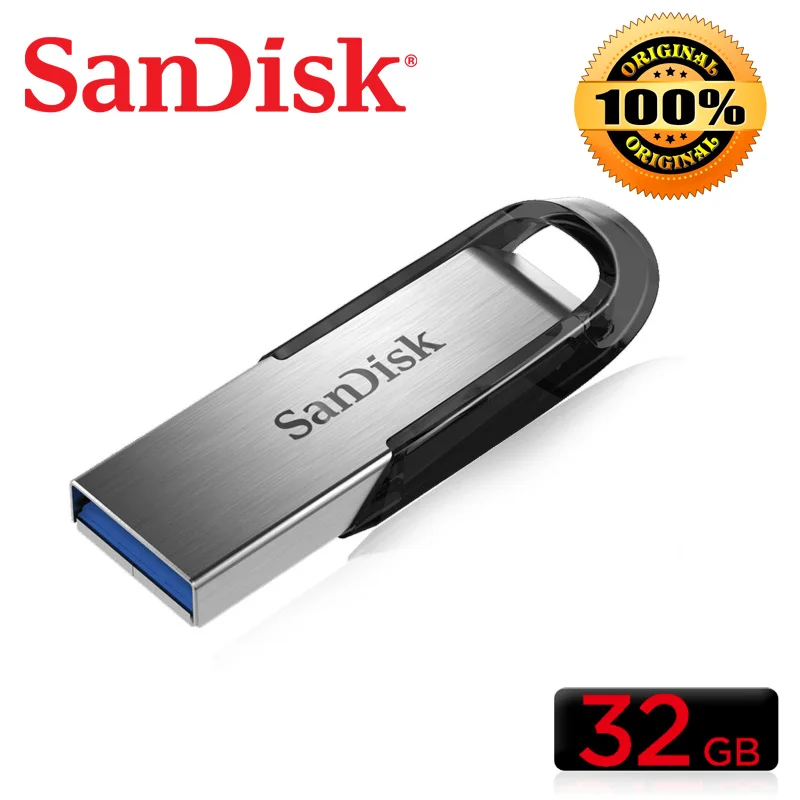 SanDisk USB Flash Drive 32 GB 16 GB 130 МБ/с. ULTRA FLAIR Memory Stick перо диски 64 GB флешки 3,0 128 GB флэш-диск U диск для ПК