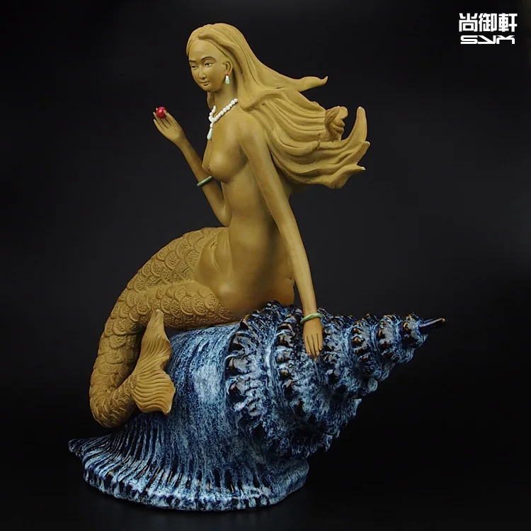  Shiwan doll master beauty boutique fish life ceramic ornaments Home Furnishing Jewelry Crafts Ornam - 32809773549