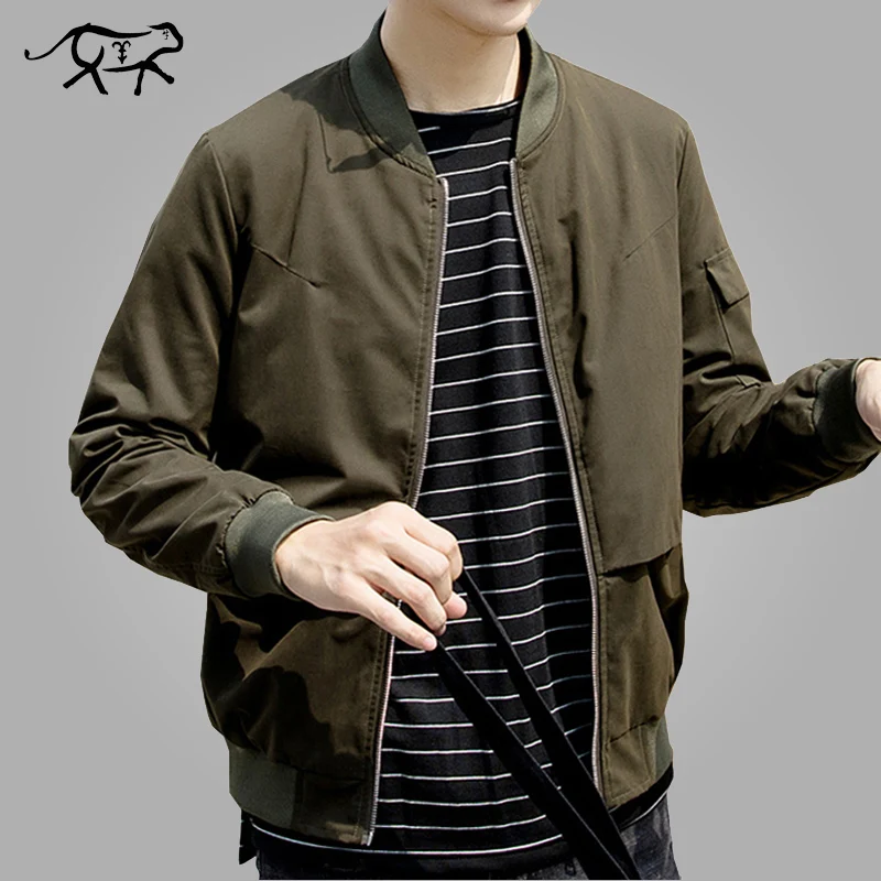 

Design Jacket Men Fashion Autumn Korean Mens Bomber Jackets Casual Slim Fit Outerwear Coats Windbreaker Green Jaqueta Masculina