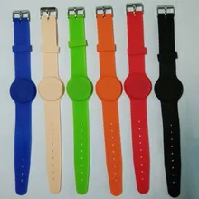 DWE CC RF 5 шт. в партии низкочастотный TK4100 чип 125 кГц Регулируемый rfid-чип Силиконовый Браслет Тег-05