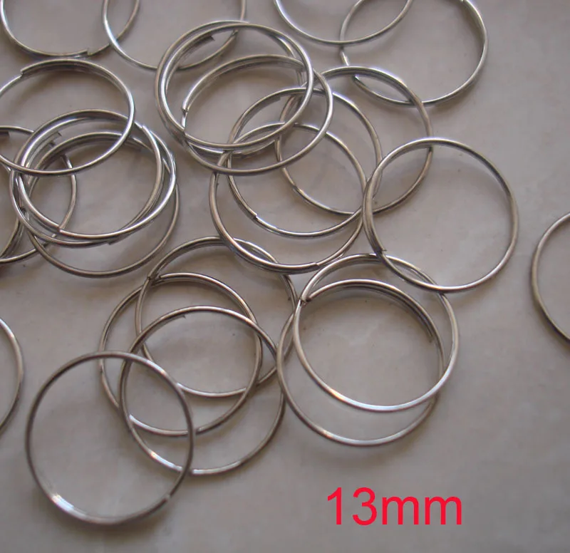 

400pcs/bag 13mm metal connecor Rings crystal prism Beads Lamp Connectors Components free shipping