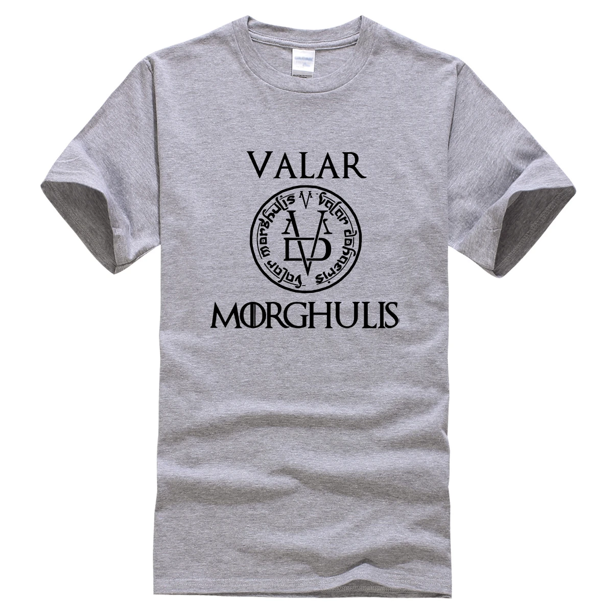 Мужская Уличная футболка VALAR MORGHULIS хлопковая Футболка с круглым вырезом и принтом