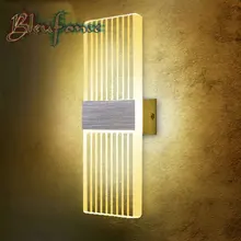 Striped Warm White Surface Mount Wall Sconce 6W LED Wall Lamp Bedroom Bedside Light Creative Lamp Energy-Saving Lamp AC85-265V