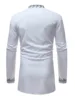 African Tribal Dashiki Longline Shirt 2022 Brand New Slim Long Sleeve Mandarin Collar Dress Shirt Men African Clothing Camisa ► Photo 2/6