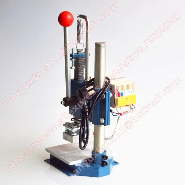 220V 10x13cm Manual hot foil embossing Handheld stamping font b machine b font for leather font