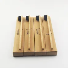 24 шт черные бамбуковые зубные щетки деревянная зубная щетка новинка бамбуковая мягкая щетина Capitellum бамбуковое волокно деревянная ручка