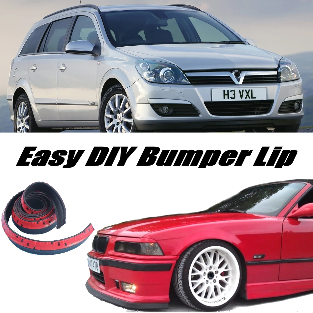 NOVOVISU Bumper Lip Deflector Lips For Vauxhall Astra Front Spoiler Skirt For Car View  Body Kit Strip austa