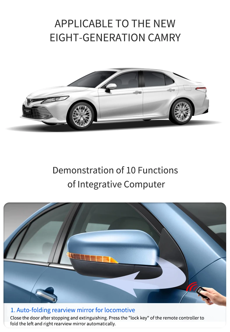 ЛОЯЛЬНЫЙ защитник для правой руки Camry окна Roll up Ближе Подъемник 4 двери скорость автоматической блокировки папка зеркало мульти/одна функция