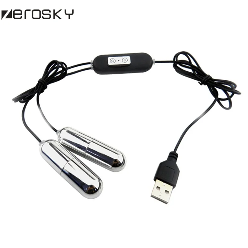 Двойной вибратор USB Egg Vibe пуля Анальная пробка Анальный и Стимулятор клитора для