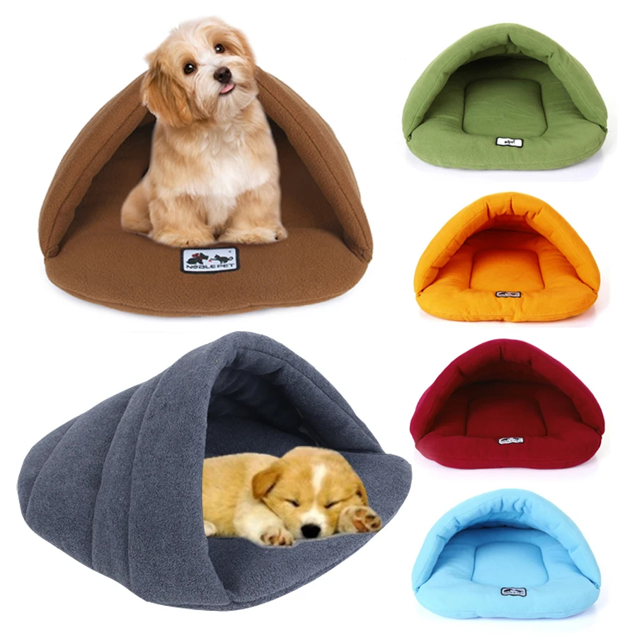 High Quality Warm Sleeping Fleece Dog Bed 6 colors Soft Material keep Warming dog nest Pet Cat Small Dog Puppy Sleeping Bag High Quality Warm Sleeping Fleece Dog Bed 6 colors Soft Material keep Warming dog nest Pet Cat Small Dog Puppy Sleeping Bag