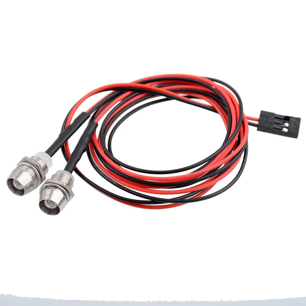 2 шт./компл. светодиодные фонари 5 мм для Traxxas 1/10 1/8 HSP Redcat Axial SCX10 D90 BU/RD/WH/MR 6 26|Детали и