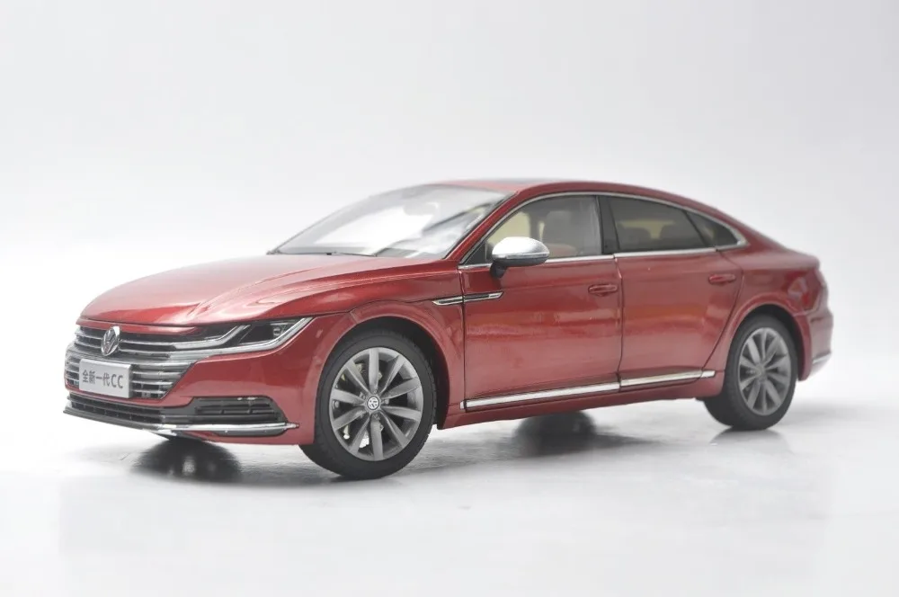 1:18 литая модель для Volkswagen VW New CC Arteon 2018 красный игрушечный автомобиль из сплава