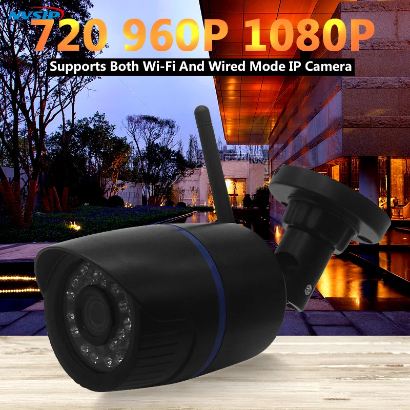 Ip камера Wi Fi 960P 1080p беспроводная проводная P2P CCTV Bullet Внешняя с разъемом для карты