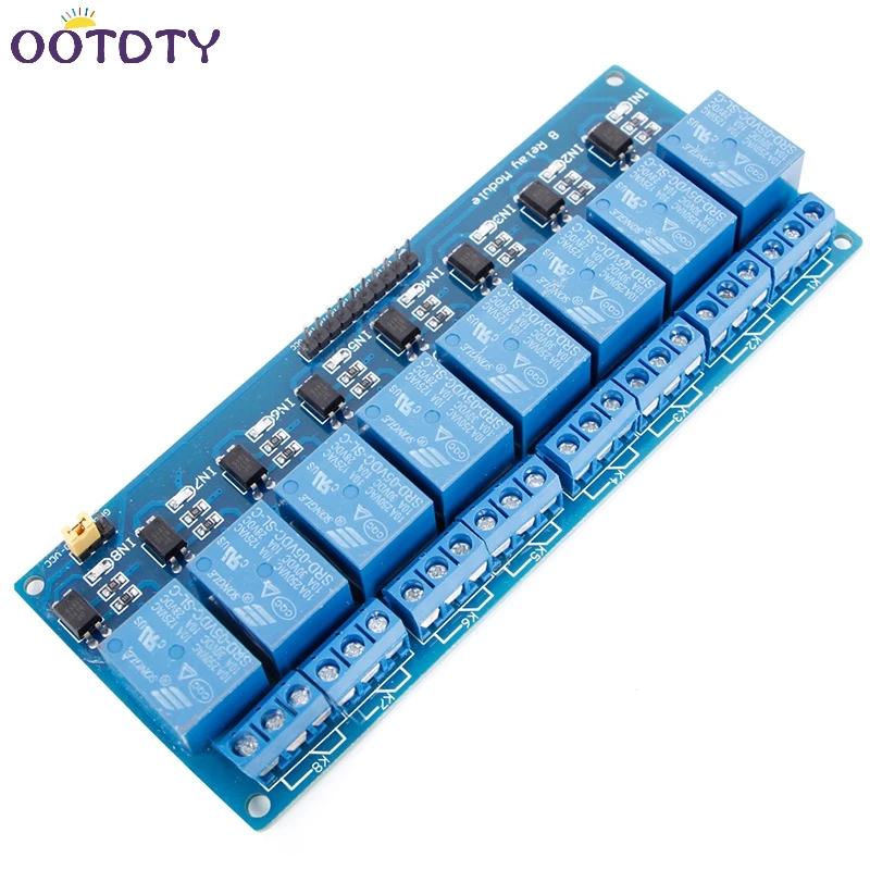 

8 Channel 5V Relay Shield Module Board Optocoupler module for ARM AVR