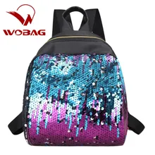 Women Sequins Backpack BlingBling School Bags for Teenage Girls Student Small Travel Black Bags Ruckack Mochila Mini Backpacks