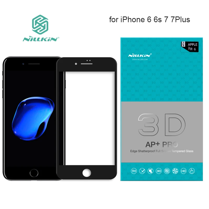 Beste Nillkin AP + Pro Volledige Cover Gehard Glas Screen Protector voor iPhone 6 6 s Plus 7 7 Plus 9 H Hard Full Screen 3D Touch Glas