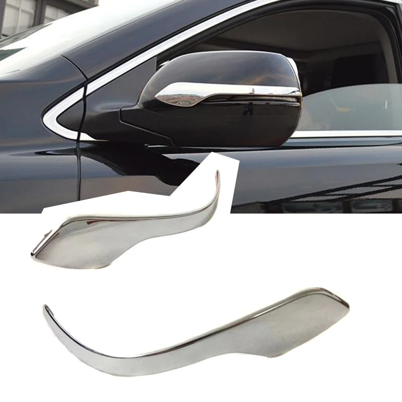 

For Honda CRV CR-V 2017 2018 ABS Chrome Exterior Side Mirrors Rearview Stripe Cover Trim 2pcs Car Styling accessories