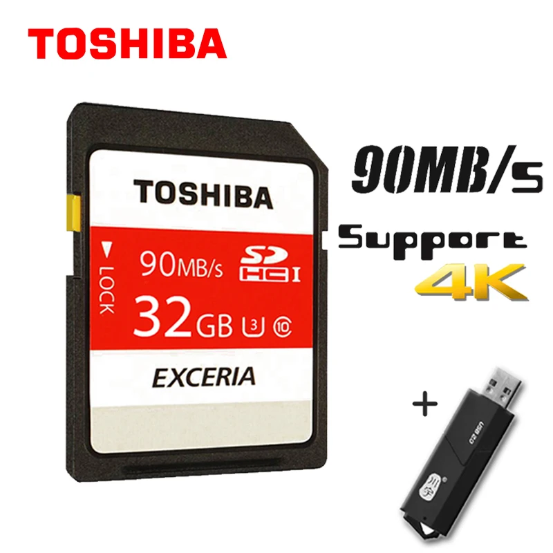 

Toshiba SD Memory Card UHS U3 128Gb 90MBs 64GB SDHC Card SD 32GB SDXC Card Flash 16G U1 For Digital SLR Camera Camcorder DV