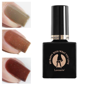 

LOVCARRIE 10ML UV Gel Nail Polish Manicure Hybrid Gel Varnish Long Wear Soak Off Gel Lacquer Glitter French Pale Color Gelpolish
