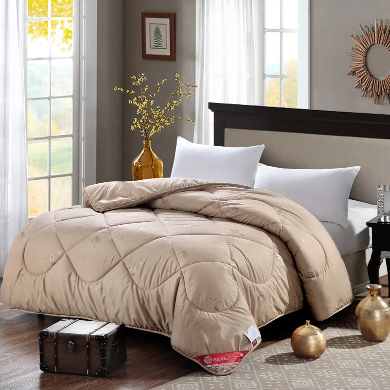 Camel Wool Winter Duvet Down proof Comforter Inner Quilted Autumn Camel