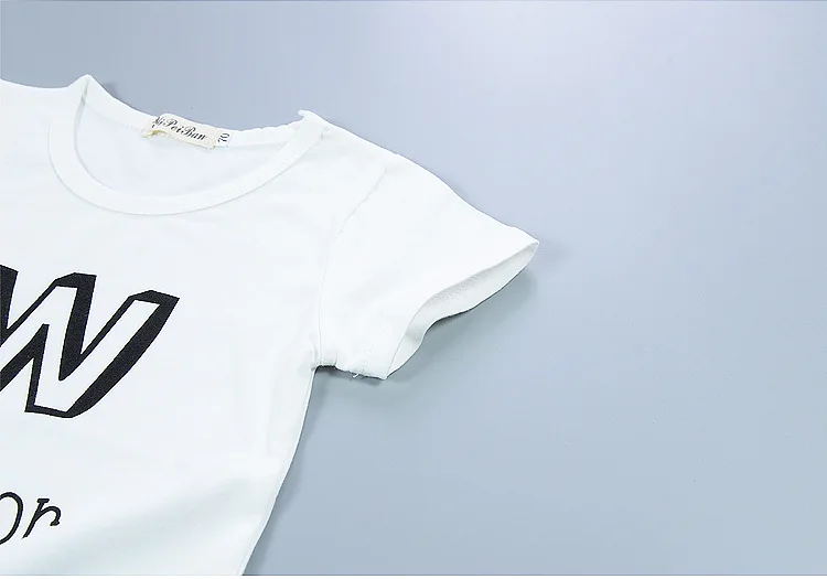 CieiK Summer Baby Girls Clothes Set 2PCS Short T-shirt +Pant Letter Newborn Boys Suits Cotton Infant Striped Fashion Clothing  (3)