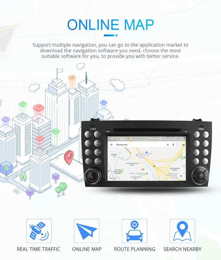 Excellent LJHANG Car DVD Player Android 9.0 For Mercedes Benz SLK Class R171 W171 SLK200 SLK230 GPS Navi WIFI Multimedia 2 din Car Radio 5 Excellent LJHANG Car DVD Player Android 9.0 For Mercedes Benz SLK Class R171 W171 SLK200 SLK230 GPS Navi WIFI Multimedia 2 din Car Radio 5